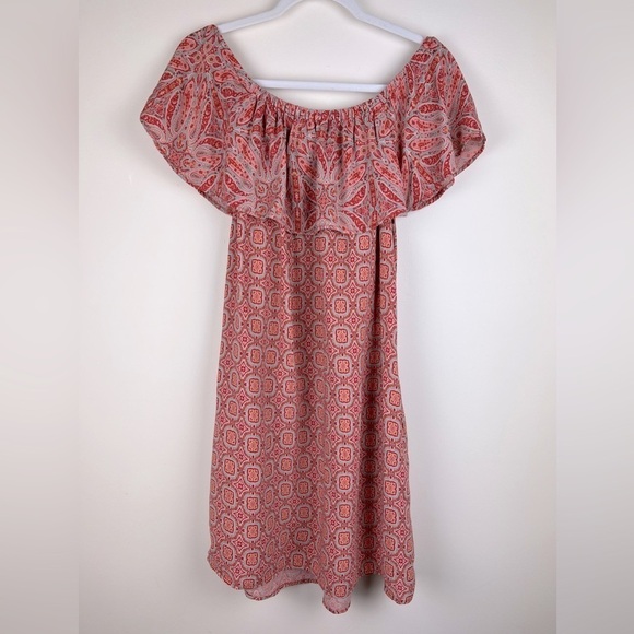 Sanctuary Dresses & Skirts - Sanctuary | Feminine Garden Party Misha Off The Shoulder Shift Dress | L